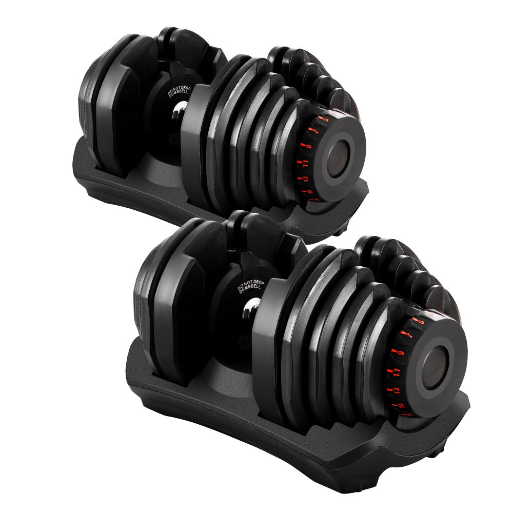 2 x 40KG Adjustable Dumbbell Weight Plates - Fit Vibes